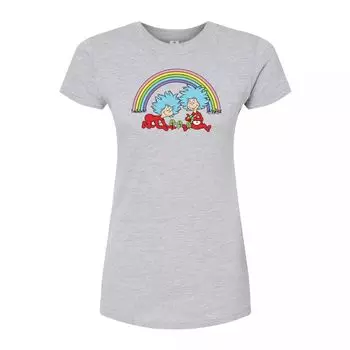 Футболка с графическим рисунком Dr. Seuss Rainbow Things для юниоров Licensed Character, серый