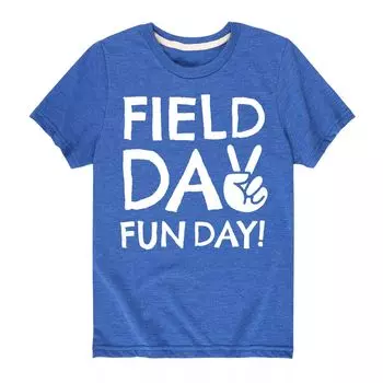 Футболка с графическим рисунком «Field Day Fun Day Peace Sign» для мальчиков 8–20 лет Licensed Character