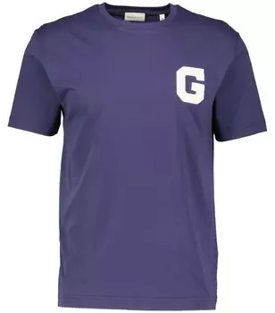 Футболка с графическим рисунком Gant, синий