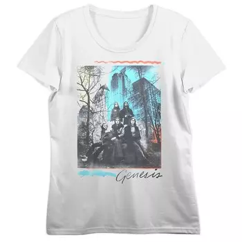 Футболка с графическим рисунком Genesis Band для юниоров Licensed Character, белый