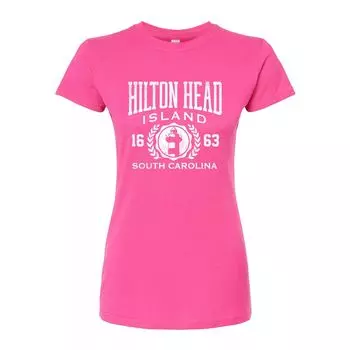 Футболка с графическим рисунком Hilton Head Island для юниоров Licensed Character, розовый