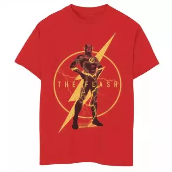 Футболка с графическим рисунком и логотипом DC Comics The Flash для мальчиков 8–20 лет Licensed Character