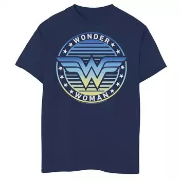 Футболка с графическим рисунком и логотипом DC Comics Wonder Woman в стиле ретро для мальчиков 8–20 лет Licensed Character