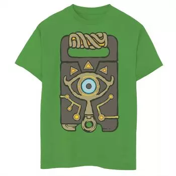 Футболка с графическим рисунком и портретом Nintendo Legend Of Zelda Sheikah для мальчиков 8–20 лет Licensed Character