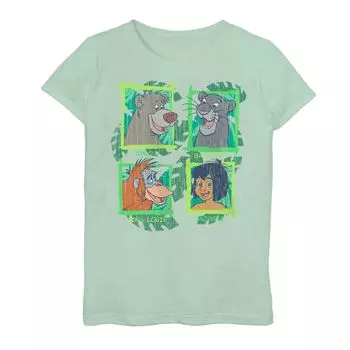 Футболка с графическим рисунком и вставками с изображением персонажей книги джунглей для девочек 7–16 лет Disney