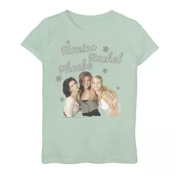 Футболка с графическим рисунком и жирным текстом для девочек 7–16 лет Friends The Girls Licensed Character, светло-зеленый