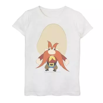 Футболка с графическим рисунком Looney Tunes Yosemite Sam Angry Portrait для девочек 7–16 лет Licensed Character