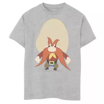 Футболка с графическим рисунком Looney Tunes Yosemite Sam Angry Portrait для мальчиков 8–20 лет Licensed Character