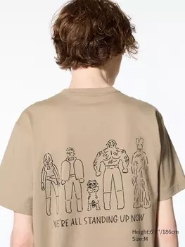 Футболка с графическим рисунком magic for all от yu nagaba ut Uniqlo, бежевый