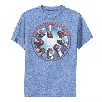 Футболка с графическим рисунком «Marvel Avengers Endgame» для мальчиков 8–20 лет «Все, что нужно, руки в портретном исполнении» Marvel