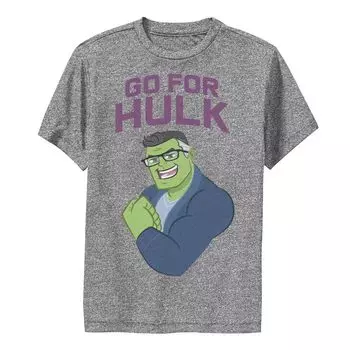 Футболка с графическим рисунком «Marvel Avengers: Endgame The Hulk Go For Hulk» для мальчиков 8–20 лет Marvel