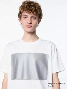 Футболка с графическим рисунком "мир для всех" токудзин есиока Uniqlo, белый
