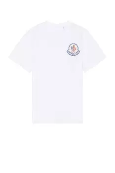 Футболка с графическим рисунком Moncler, белый