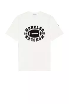 Футболка с графическим рисунком Moncler, белый