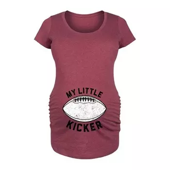 Футболка с графическим рисунком My Little Kicker для беременных Licensed Character, цвет Heather Red