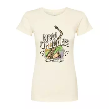 Футболка с графическим рисунком New Orleans для юниоров Licensed Character, бежевый