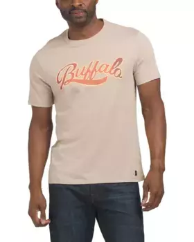 Футболка с графическим рисунком Newberry Buffalo David Bitton, цвет Tan