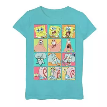 Футболка с графическим рисунком Nickelodeon SpongeBob SquarePants для девочек 7–16 лет. Licensed Character