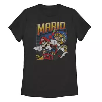 Футболка с графическим рисунком Nintendo Mario Kart Bowser Mario Racing для юниоров Licensed Character
