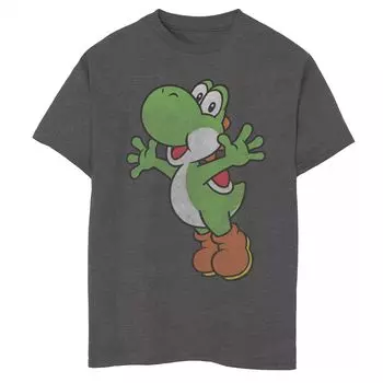 Футболка с графическим рисунком Nintendo Super Mario Yoshi для мальчиков 8–20 лет Licensed Character