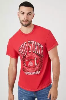 Футболка с графическим рисунком Ohio State Buckeyes Forever 21, красный