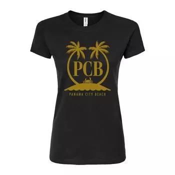 Футболка с графическим рисунком Panama City Beach для юниоров Licensed Character, черный