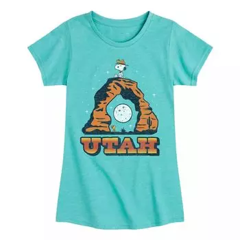 Футболка с графическим рисунком Peanuts Utah Arch для девочек 7–16 лет Licensed Character