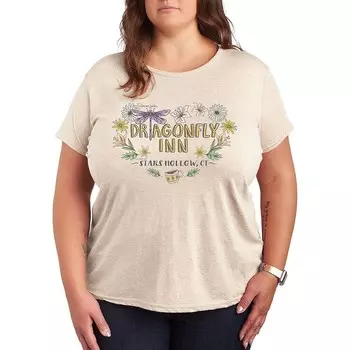 Футболка с графическим рисунком Plus Gilmore Girls Dragonfly Inn Licensed Character, бежевый