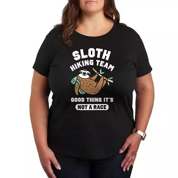 Футболка с графическим рисунком Plus Sloth Hiking Team Licensed Character, черный