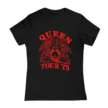 Футболка с графическим рисунком Queen Tour 78 для юниоров Licensed Character, черный