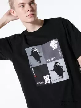 Футболка с графическим рисунком sake collection ut Uniqlo, черный