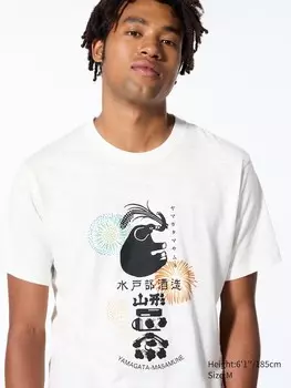 Футболка с графическим рисунком sake collection ut Uniqlo, белый