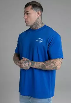 Футболка с графическим рисунком SikSilk, синий