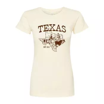 Футболка с графическим рисунком Texas для юниоров Licensed Character, бежевый