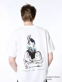 Футболка с графическим рисунком the louvre x camille henrot ut Uniqlo, белый