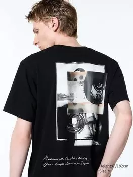 Футболка с графическим рисунком the louvre x camille henrot ut Uniqlo, цвет 09 черный