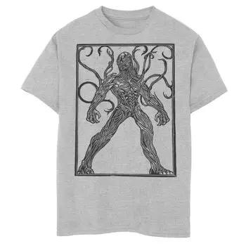 Футболка с графическим рисунком в коробке для мальчиков 8–20 лет Marvel Eternals Kro Line Art Box Licensed Character