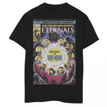 Футболка с графическим рисунком в стиле ретро «Marvel Eternals Immortals Walk The Earth» для мальчиков 8–20 лет Licensed Character