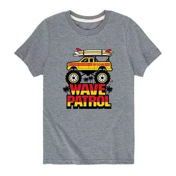 Футболка с графическим рисунком Wave Patrol Monster Truck для мальчиков 8–20 лет Licensed Character