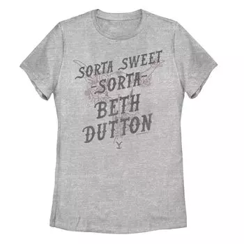Футболка с графическим рисунком Yellowstone для юниоров "Sorta Sweet Sorta Beth Dutton" Licensed Character