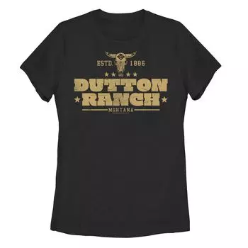 Футболка с графическим рисунком Yellowstone Dutton Ranch Montana для юниоров Licensed Character
