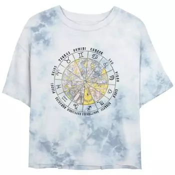 Футболка с графическим рисунком Zodiac Astrology Circle для юниоров Bombard Wash Licensed Character