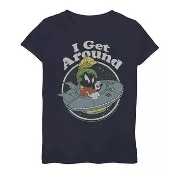 Футболка с графическим текстом Looney Tunes Marvin Getaround для девочек 7–16 лет Licensed Character