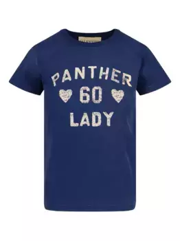 Футболка с графическими надписями VALENTINO GARAVANI, синий