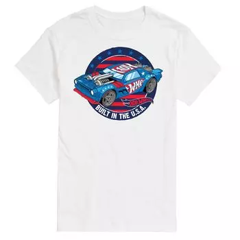Футболка с графическими рисунками Big & Tall, построенная в США Hot Wheels, белый