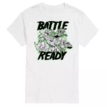 Футболка с графическими рисунками Big & Tall Transformers Battle Ready Licensed Character, белый