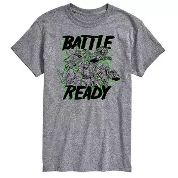 Футболка с графическими рисунками Big & Tall Transformers Battle Ready Licensed Character, серый