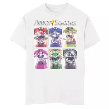 Футболка с графическими вставками для шлема Power Rangers для мальчиков 8–20 лет Licensed Character