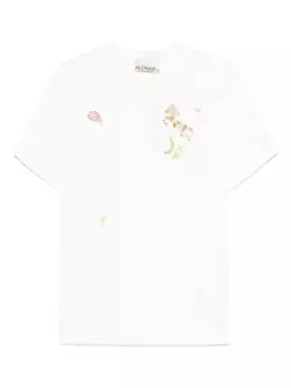 Футболка с графичным принтом ALEMAIS, белый