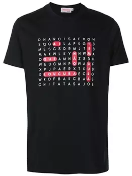 Футболка с графичным принтом Amir Slama, черный